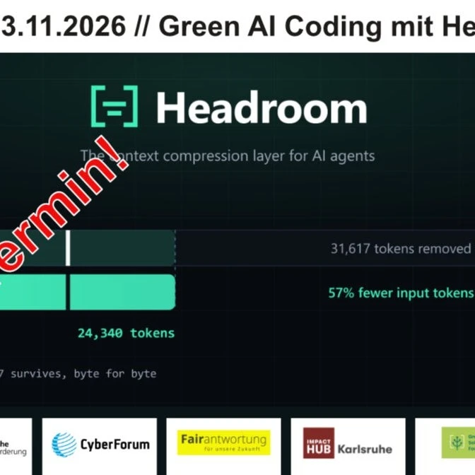 Green Agentic AI Coding mit Headroom