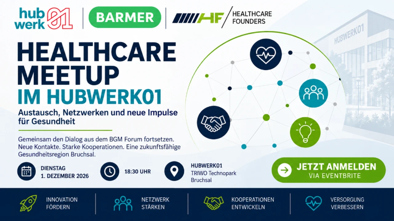 Healthcare Founders Meetup Bruchsal – Kick-off im Hubwerk01